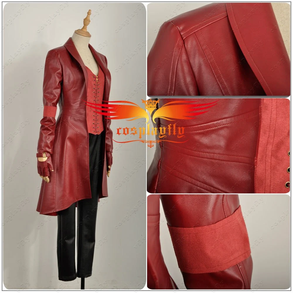 Cosplayfly Captain America 3: Civil War Avengers Wanda Maximoff Scarlet Witch Cosplay Costume 3 Cosplayfly Captain America 3: Civil War Avengers Wanda Maximoff Scarlet Witch Cosplay Costume – Image 3