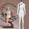 Cosplayfly 2020 Vocaloid Shaohua Ver Hatsune Miku White Short Cheongsam Cosplay Costume For Halloween Carnival