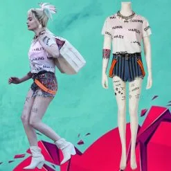 Cosplayfly 2020 Movie DC BIRDS OF PREY Harley Quinn Cosplay Costume Version B With Accessories For Halloween Carnival