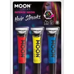 Smiffys 3 Colorations Mèches De Cheveux UV Néon – Moon Glow 9 Smiffys 3 Colorations Mèches De Cheveux UV Néon – Moon Glow -Pas Cher Cosplay Magasin 3 colorations meches de cheveux uv neon moon glow 9