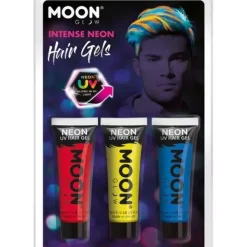 Smiffys 3 Gels UV Néon Rouge, Jaune Et Bleu Intense – Moon Glow -Pas Cher Cosplay Magasin 3 gels uv neon rouge jaune et bleu intense moon glow 4