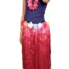 Jupe Hawaïenne Longue Rouge Adulte