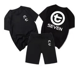 Cosplayfly Anime Scissor Seven/Killer Seven White T-shirt Black Shorts Black Tops Child/Adult Size -Pas Cher Cosplay Magasin AnimeScissorSevenKillerSevenWhiteT shirtBlackShortsBlackTopsChildAdultSize 3 1400x