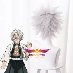 Cosplayfly Anime Demon Slayer :Kimetsu No Yaiba Shinazugawa Sanemi Silver Gray Short Cosplay Wig Cosplay For Boys Adult Men Halloween Carnival Party 7 Cosplayfly Anime Demon Slayer :Kimetsu No Yaiba Shinazugawa Sanemi Silver Gray Short Cosplay Wig Cosplay For Boys Adult Men Halloween Carnival Party -Pas Cher Cosplay Magasin Anime Demon Slayer Kimetsu no Yaiba Shinazugawa Sanemi Silver Gray Short Cosplay Wig Cosplay for Boys Adult Men Halloween Carnival Party 4 1400x