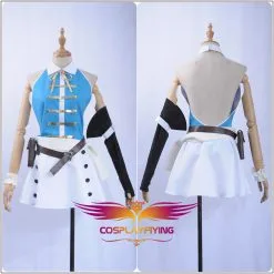 Cosplayfly Fairy Tail Season 4 Lucy Heartfilia Dress Cosplay Costume Full Set In Stock Dress Sexy Low Back Girls White Skirt -Pas Cher Cosplay Magasin Anime Fairy Tail Lucy Heartfilia Cosplay Costume 1 1400x