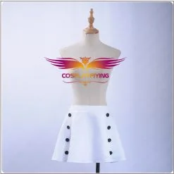 Cosplayfly Fairy Tail Season 4 Lucy Heartfilia Dress Cosplay Costume Full Set In Stock Dress Sexy Low Back Girls White Skirt -Pas Cher Cosplay Magasin Anime Fairy Tail Lucy Heartfilia Cosplay Costume 6 1400x