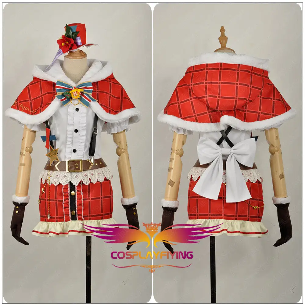 Cosplayfly LoveLive!SunShine!! Aqours Kanan Matsuura Christmas Cosplay Costume For Halloween Carnival – Image 3