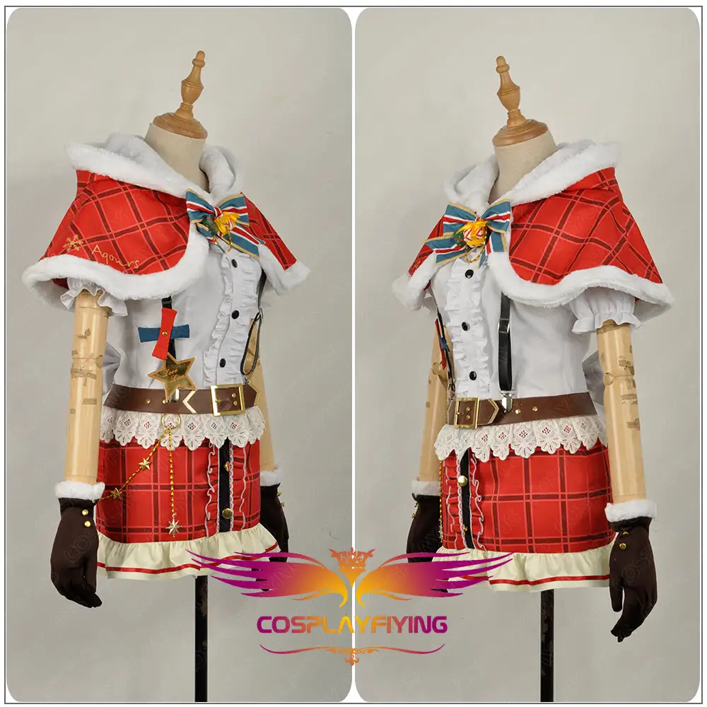 Cosplayfly LoveLive!SunShine!! Aqours Kanan Matsuura Christmas Cosplay Costume For Halloween Carnival – Image 4
