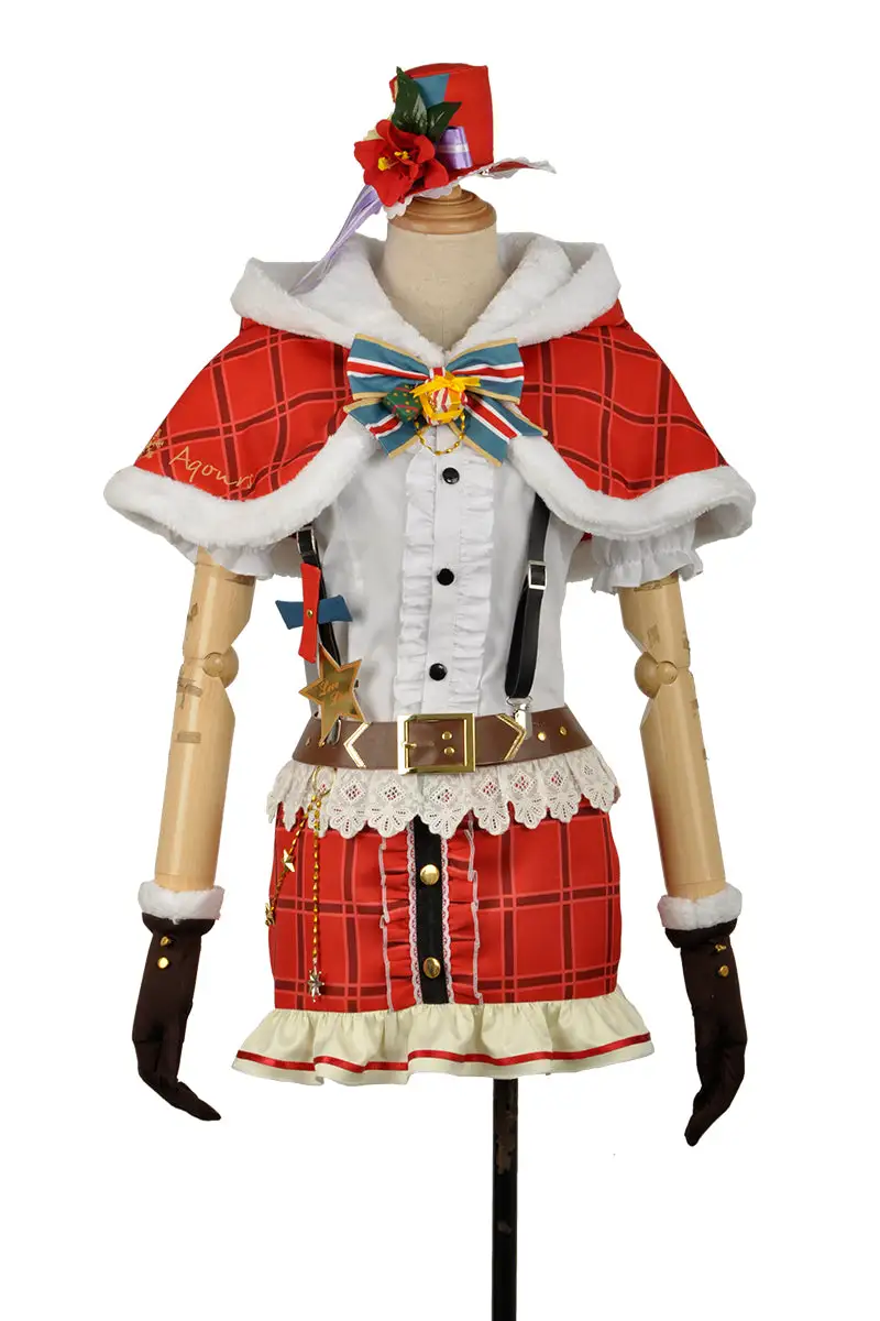 Cosplayfly LoveLive!SunShine!! Aqours Kanan Matsuura Christmas Cosplay Costume For Halloween Carnival – Image 9