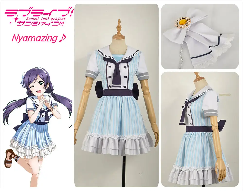 Cosplayfly Anime Love Live! Pirate Unawakened Nozomi Tojo Cosplay Costume Custom Made For Girls Adult Women Halloween Carnival Party Outfits 2 Cosplayfly Anime Love Live! Pirate Unawakened Nozomi Tojo Cosplay Costume Custom Made For Girls Adult Women Halloween Carnival Party Outfits – Image 2