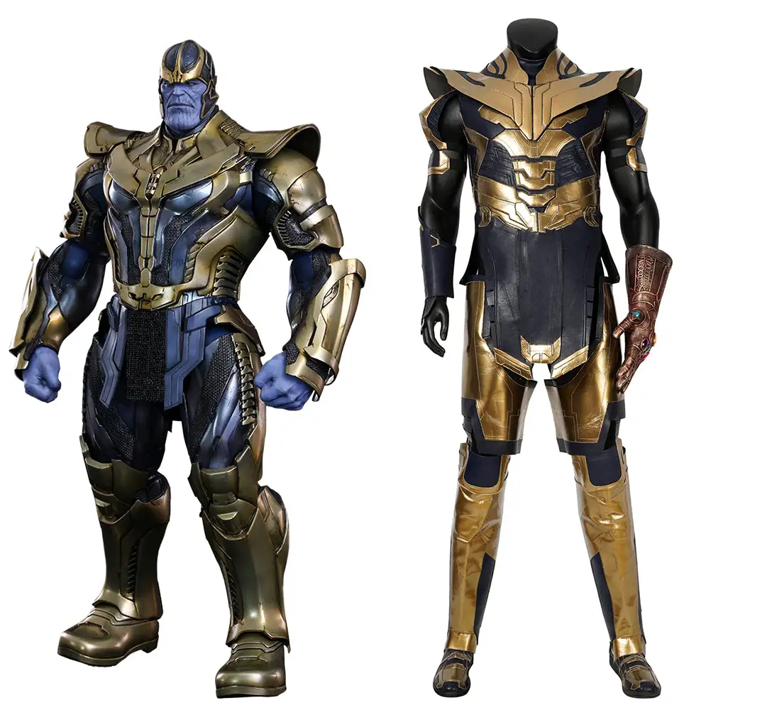 Cosplayfly Marvel Avengers 4 : Endgame Thanos Simonattoi Dark Lord Cosplay Costume Full Set With Helmet And Glovesfor Halloween Carnival