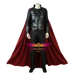 Cosplayfly Marvel Avengers 3: Infinity War Thor Battle Suit Adult Men Cosplay Costume With Cloak For Halloween Carnival -Pas Cher Cosplay Magasin Avengers Infinity War Thor Battle Robe Adult Men Cosplay Costume Full Set for Halloween Carnival 2 1400x