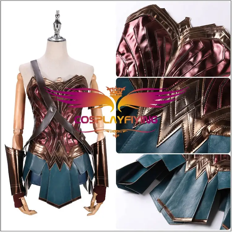 Cosplayfly DC Comics Batman V Superman: Dawn Of Justice Wonder Woman Diana Adult Cosplay Costume Classic Version 4 Cosplayfly DC Comics Batman V Superman: Dawn Of Justice Wonder Woman Diana Adult Cosplay Costume Classic Version – Image 4