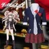 Cosplayfly Danganronpa Dangan Ronpa Enoshima Junko 8bit Tie Uniform Sailor Suit Cosplay Costume Halloween Carnival