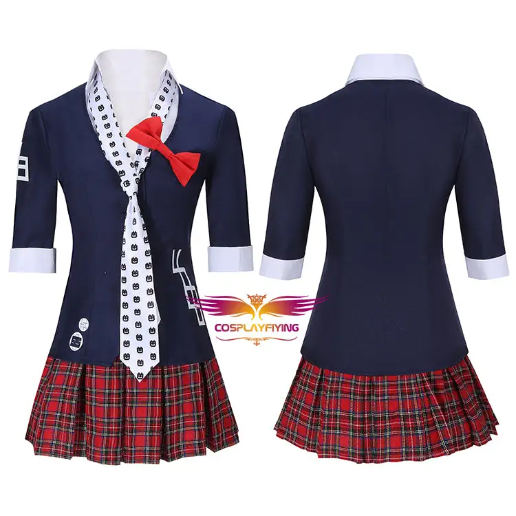 Cosplayfly Danganronpa Dangan Ronpa Enoshima Junko 8bit Tie Uniform Sailor Suit Cosplay Costume Halloween Carnival 3 Cosplayfly Danganronpa Dangan Ronpa Enoshima Junko 8bit Tie Uniform Sailor Suit Cosplay Costume Halloween Carnival – Image 3