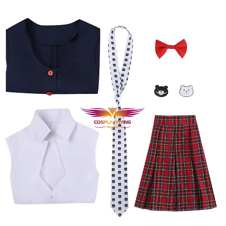 Cosplayfly Danganronpa Dangan Ronpa Enoshima Junko 8bit Tie Uniform Sailor Suit Cosplay Costume Halloween Carnival 9 Cosplayfly Danganronpa Dangan Ronpa Enoshima Junko 8bit Tie Uniform Sailor Suit Cosplay Costume Halloween Carnival – Image 9