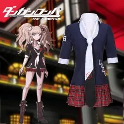 Cosplayfly Danganronpa Dangan Ronpa Enoshima Junko Uniform Sailor Suit Cosplay Costume Halloween Carnival