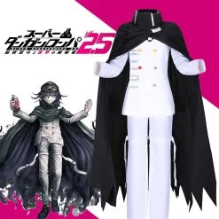 Cosplayfly Danganronpa V3: Killing Harmony Ouma Kokichi Cosplay Costume White Uniform With Cloak