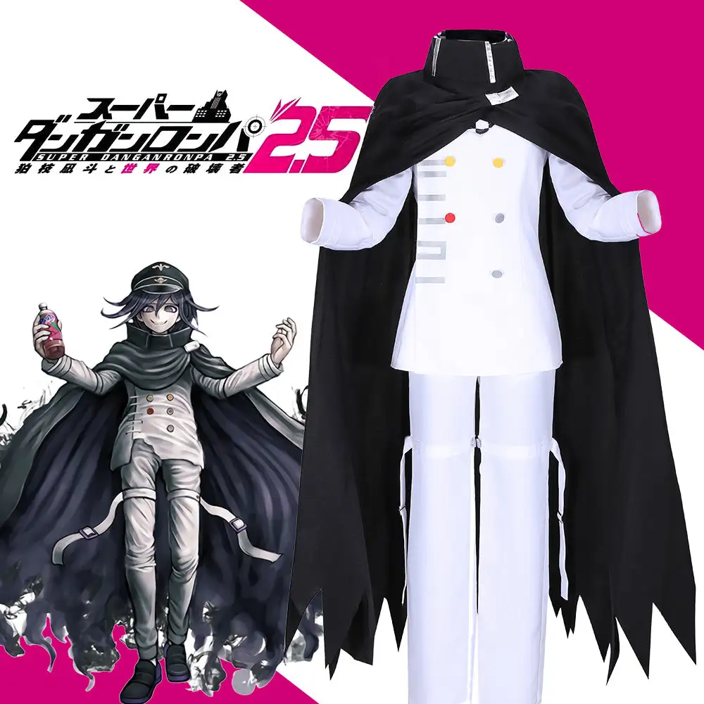 Cosplayfly Danganronpa V3: Killing Harmony Ouma Kokichi Cosplay Costume White Uniform With Cloak 1 Cosplayfly Danganronpa V3: Killing Harmony Ouma Kokichi Cosplay Costume White Uniform With Cloak