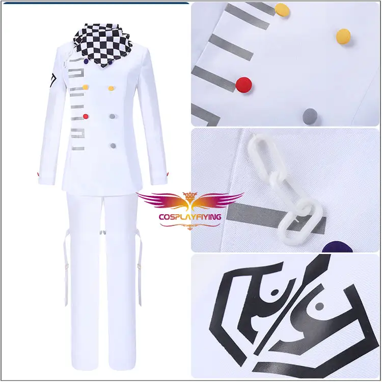 Cosplayfly Danganronpa V3: Killing Harmony Ouma Kokichi Danganronpa Cosplay Costume Super DanganRonpa White Uniform 5 Cosplayfly Danganronpa V3: Killing Harmony Ouma Kokichi Danganronpa Cosplay Costume Super DanganRonpa White Uniform – Image 5
