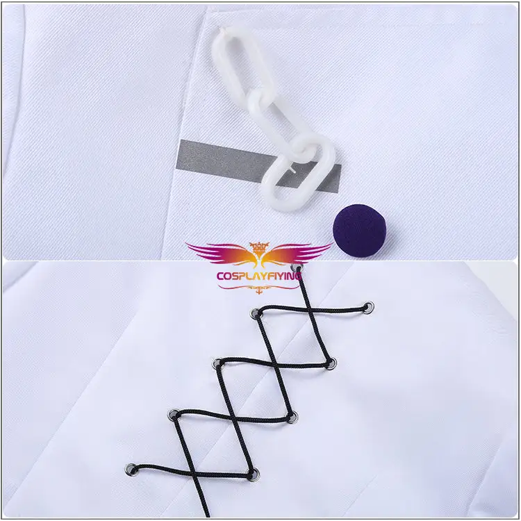Cosplayfly Danganronpa V3: Killing Harmony Ouma Kokichi Danganronpa Cosplay Costume Super DanganRonpa White Uniform 7 Cosplayfly Danganronpa V3: Killing Harmony Ouma Kokichi Danganronpa Cosplay Costume Super DanganRonpa White Uniform – Image 7