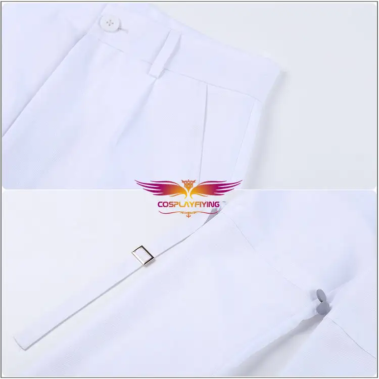 Cosplayfly Danganronpa V3: Killing Harmony Ouma Kokichi Danganronpa Cosplay Costume Super DanganRonpa White Uniform 8 Cosplayfly Danganronpa V3: Killing Harmony Ouma Kokichi Danganronpa Cosplay Costume Super DanganRonpa White Uniform – Image 8
