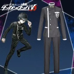 Cosplayfly Danganronpa V3: Killing Harmony Saihara Shuichi Cosplay Costume Black Suit Outfit For Halloween Carnival Convention