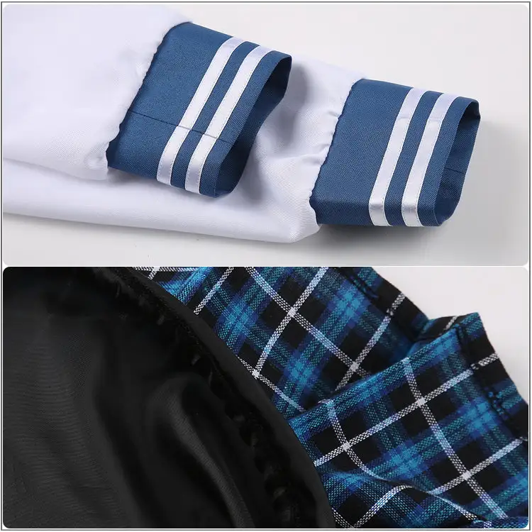 Cosplayfly Danganronpa Dangan-Ronpa Sayaka Maizono Cosplay Costume Sailor Suit Outfit With Pink Bow-Tie – Image 6