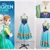 Cosplayfly Disney Frozen Fever Princess Anna Cosplay Costume Full Set Outfit Child Version