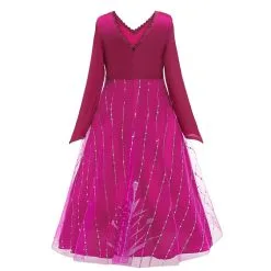 Cosplayfly 2019 New Disney Anime Movie Frozen 2 Princess Elsa Child Version Rose Red Cosplay Costume Kids Dress For Halloween Carnival Party -Pas Cher Cosplay Magasin E0963 4 1400x