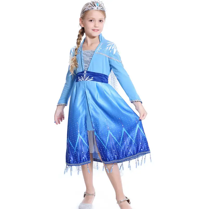 Cosplayfly 2019 New Disney Frozen 2 Princess Aisa Elsa Child Version Blue Cosplay Costume For Halloween Carnival 1 Cosplayfly 2019 New Disney Frozen 2 Princess Aisa Elsa Child Version Blue Cosplay Costume For Halloween Carnival