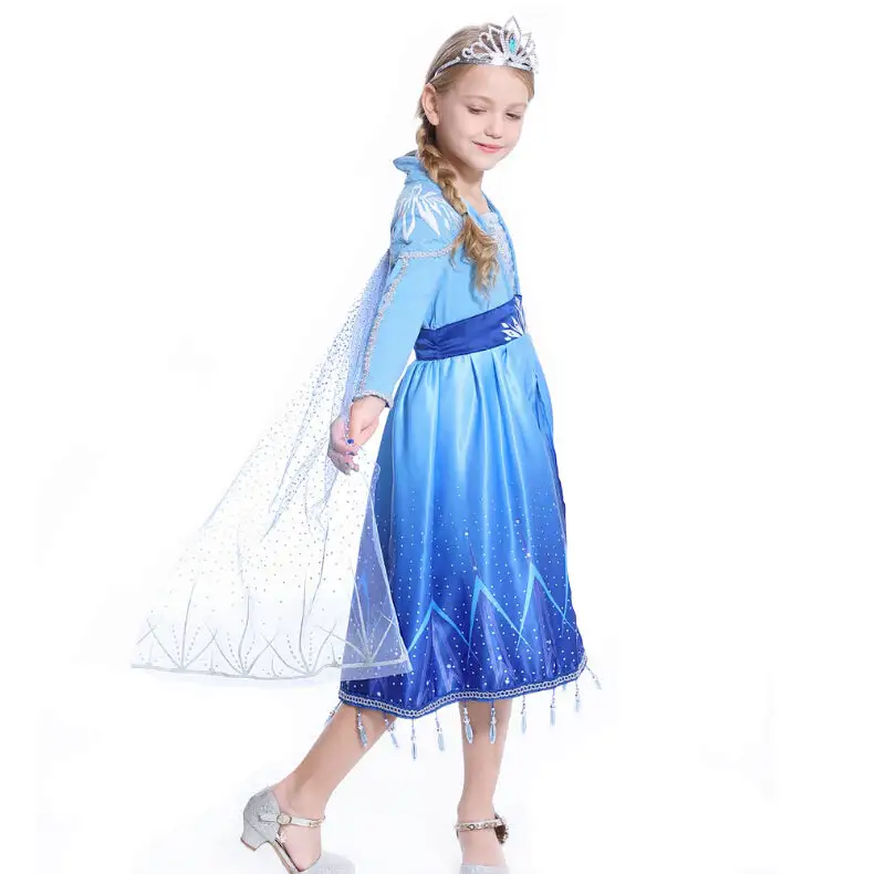Cosplayfly 2019 New Disney Frozen 2 Princess Aisa Elsa Child Version Blue Cosplay Costume For Halloween Carnival 5 Cosplayfly 2019 New Disney Frozen 2 Princess Aisa Elsa Child Version Blue Cosplay Costume For Halloween Carnival – Image 5