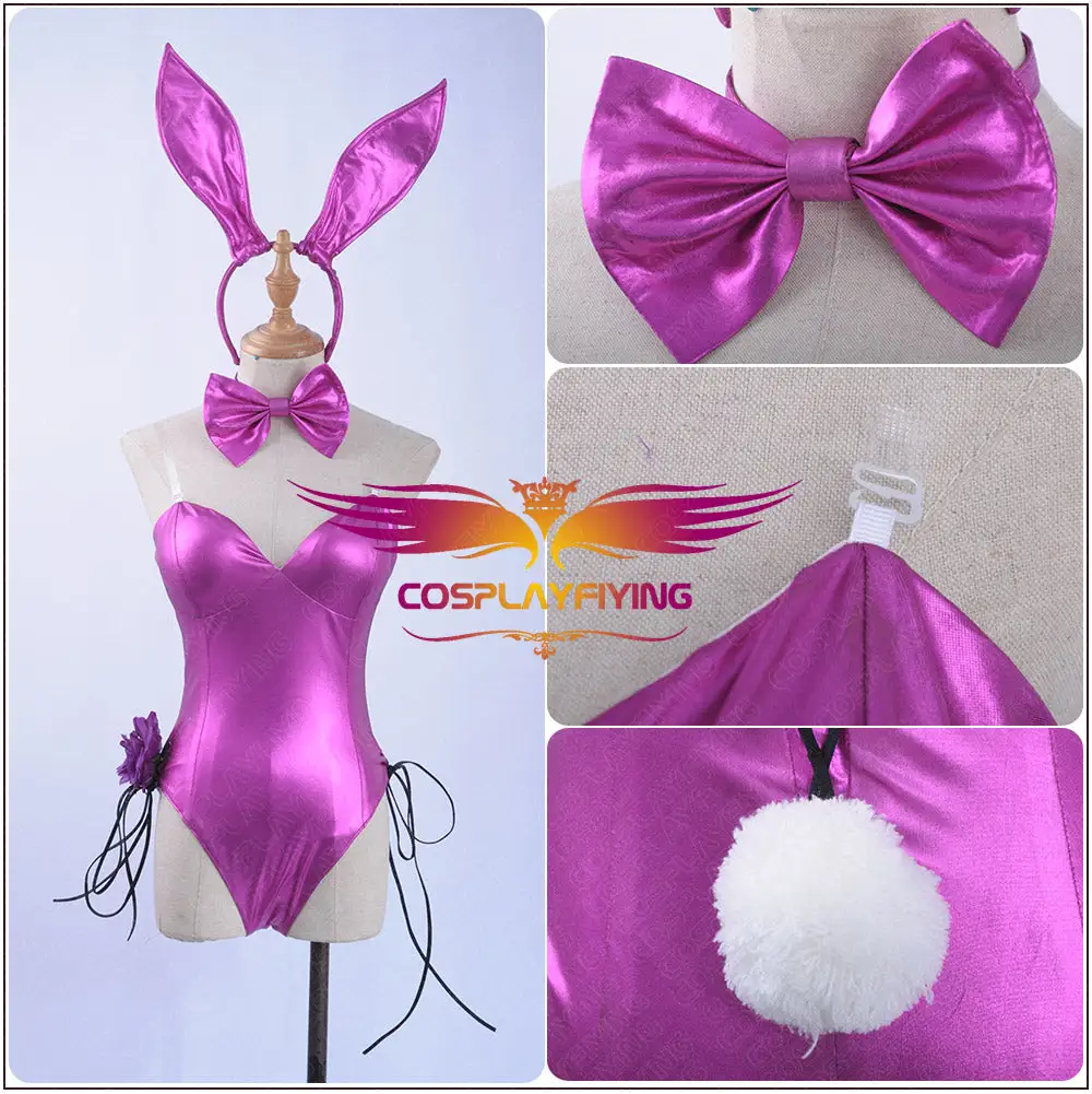 Cosplayfly Fate Grand Order Scathach Purple Rabbit Girl Sexy Swimsuit Bikini – Image 5