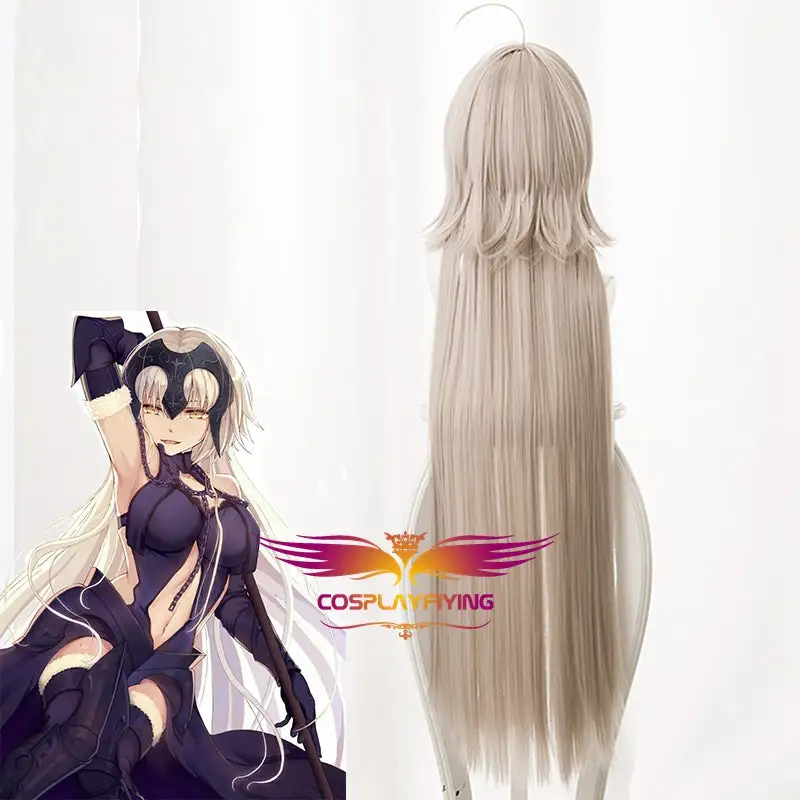 Cosplayfly Game Fate/Grand Order FGO Alter Joan Of Arc Long Straight Cosplay Wig Cosplay For Adult Women Halloween Carnival 4 Cosplayfly Game Fate/Grand Order FGO Alter Joan Of Arc Long Straight Cosplay Wig Cosplay For Adult Women Halloween Carnival – Image 4