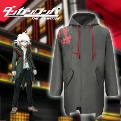 Cosplayfly Komaeda Nagito Jacket Super Danganronpa 2 Army Green Jacket Only Cosplay Costume