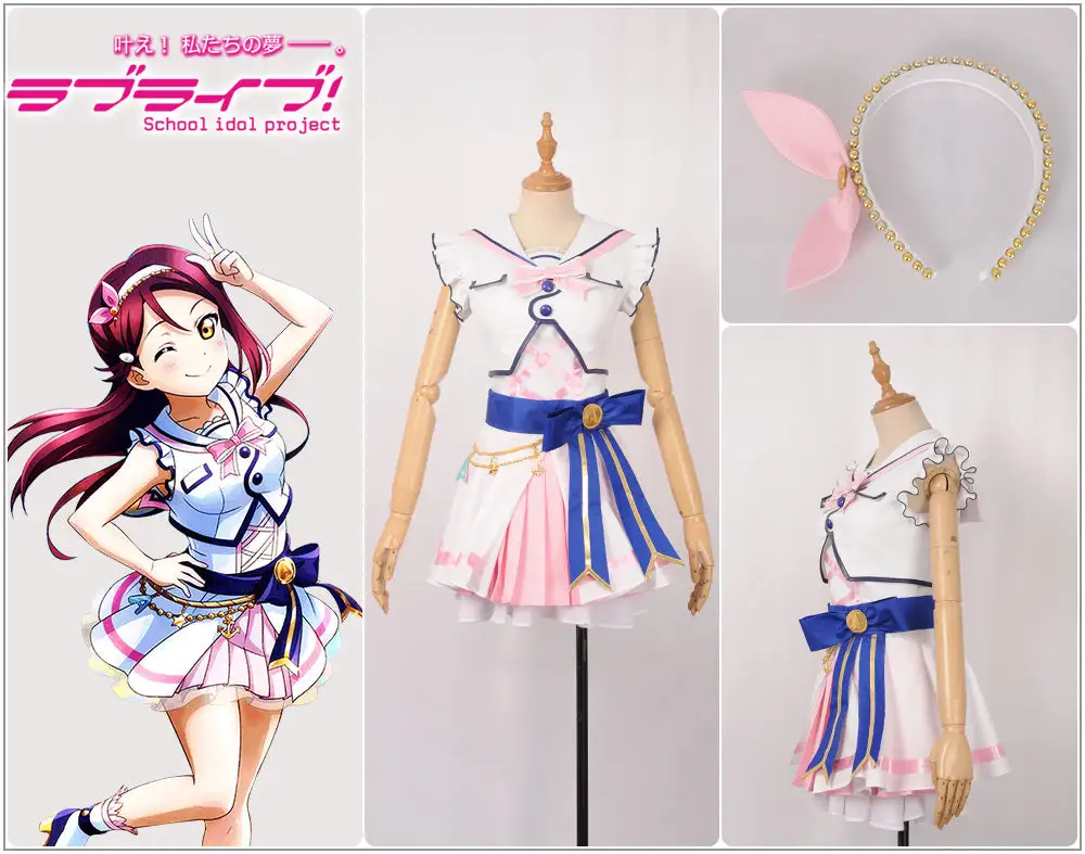 Cosplayfly LoveLive!SunShine!!Aqours 6th Anniversary Sakurauchi Riko Stage Cosplay Costume Custom Made 2 Cosplayfly LoveLive!SunShine!!Aqours 6th Anniversary Sakurauchi Riko Stage Cosplay Costume Custom Made – Image 2