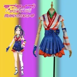Cosplayfly LoveLive!SunShine!! Aqours Kanan Matsuura Stage Mijyuku Mijuku DREAMER Matte Satin Uniform Cosplay Costume