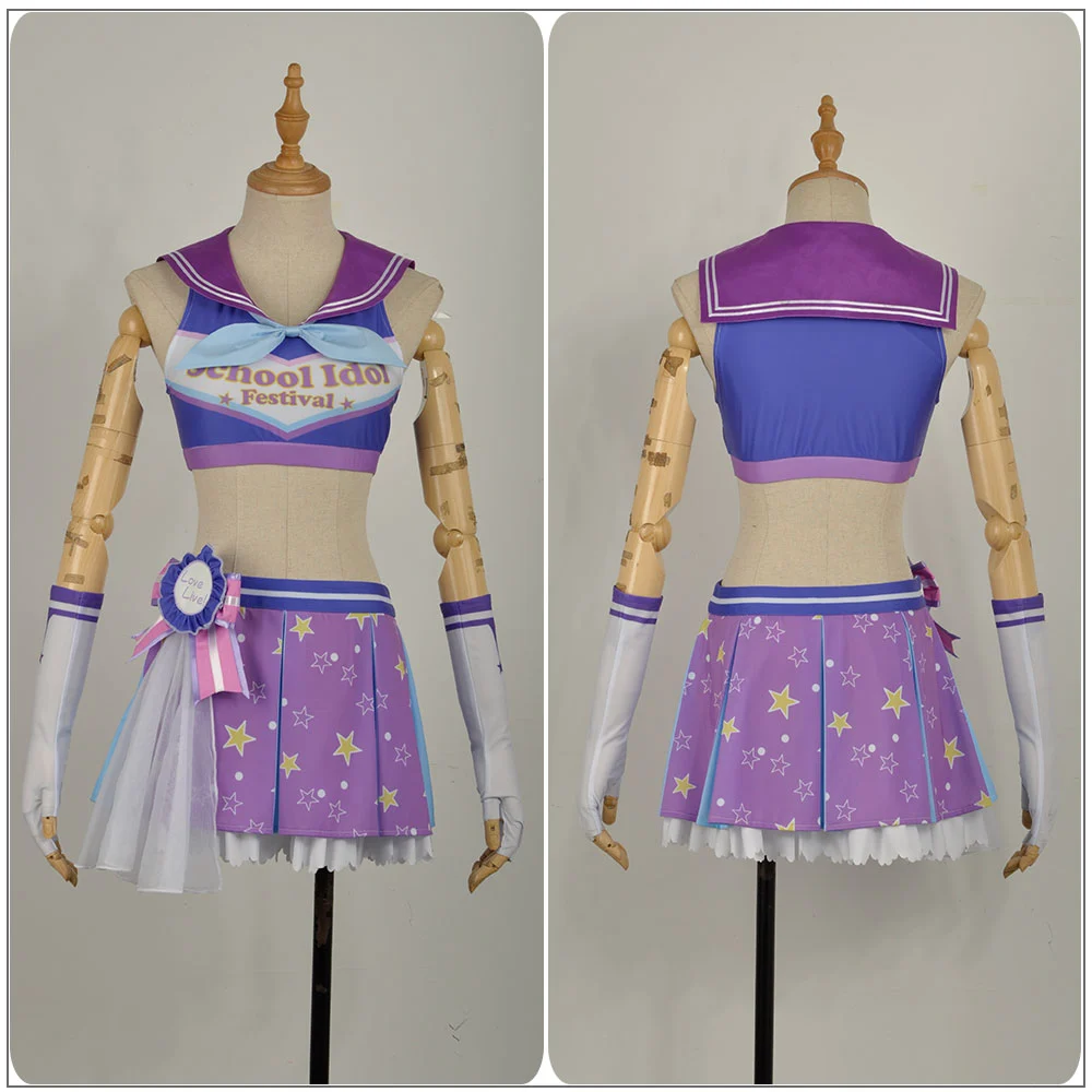 Cosplayfly LoveLive!SunShine!! Aqours Mari Ohara Cheering Squad Cheer Team Cheerleaders Awakening Cosplay Costume 3 Cosplayfly LoveLive!SunShine!! Aqours Mari Ohara Cheering Squad Cheer Team Cheerleaders Awakening Cosplay Costume – Image 3