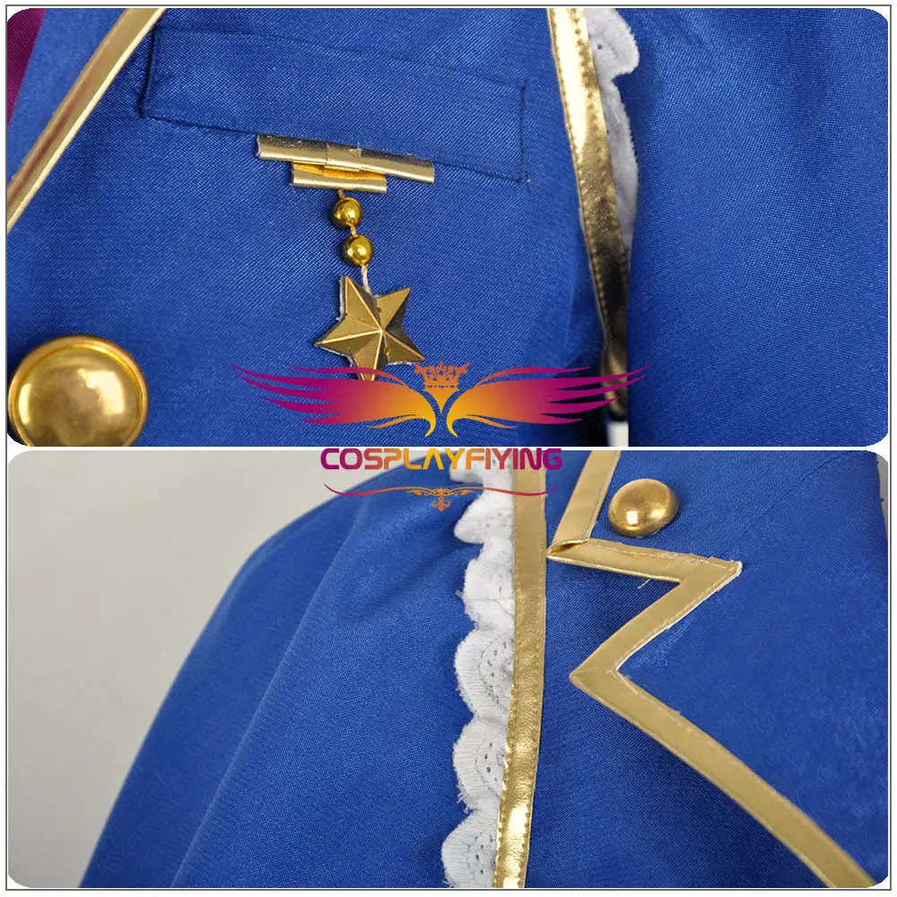 Cosplayfly LoveLive!SunShine!! Aqours Matsuura Kanan Stage Blue Dress Cosplay Costume – Image 5