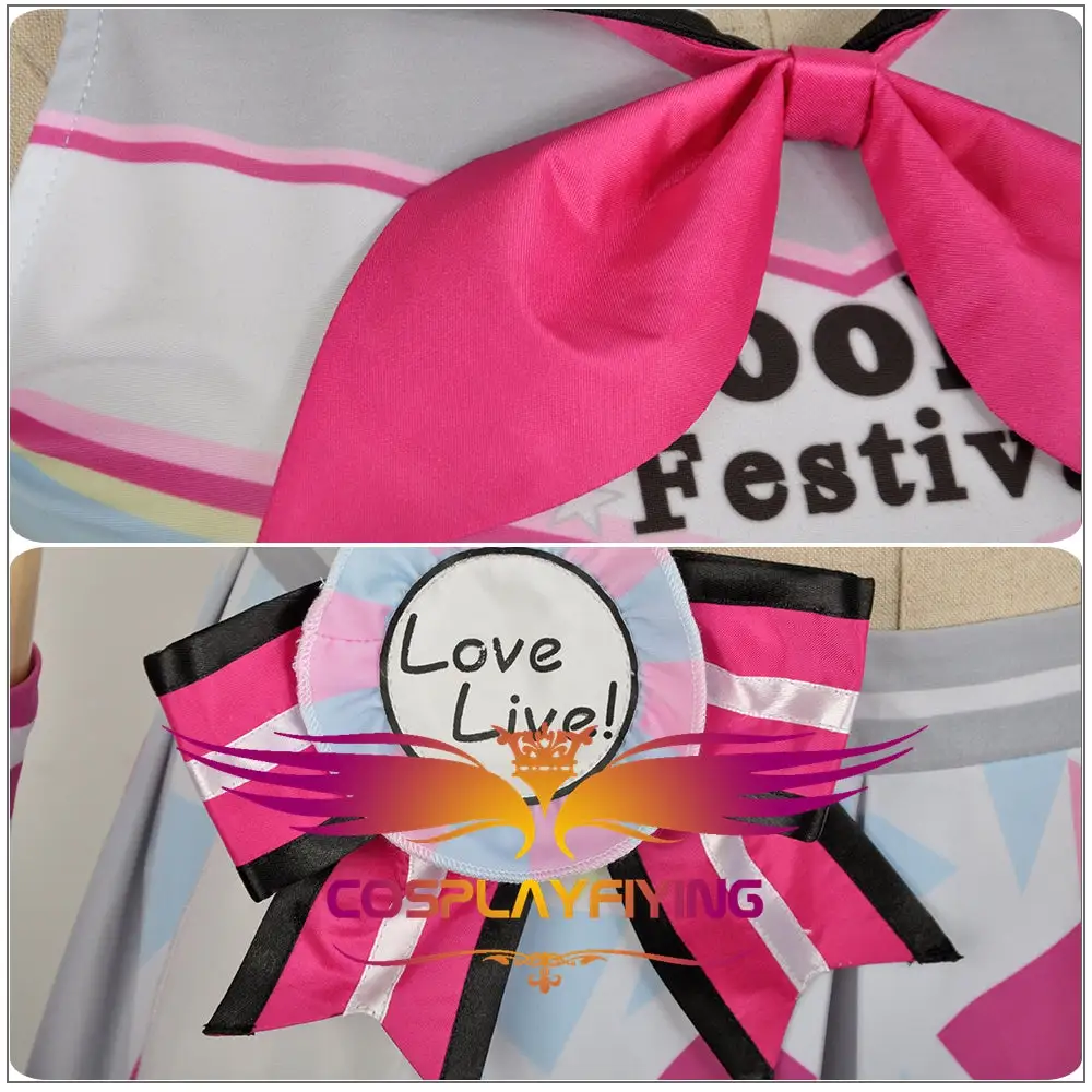 Cosplayfly LoveLive!SunShine!! Aqours Tsushima Yoshiko Cheering Squad Cheer Team Cheerleaders Awakening Cosplay Costume – Image 5