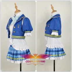 Cosplayfly LoveLive!SunShine!! Aqours Tsushima Yoshiko Stage Blue Dress Cosplay Costume -Pas Cher Cosplay Magasin LoveLive SunShine Aqours Tsushima Yoshiko Stage Blue Dress Cosplay Costume Custom Made for Girls Adult Women Halloween Carnival Party Outfits 4 1400x