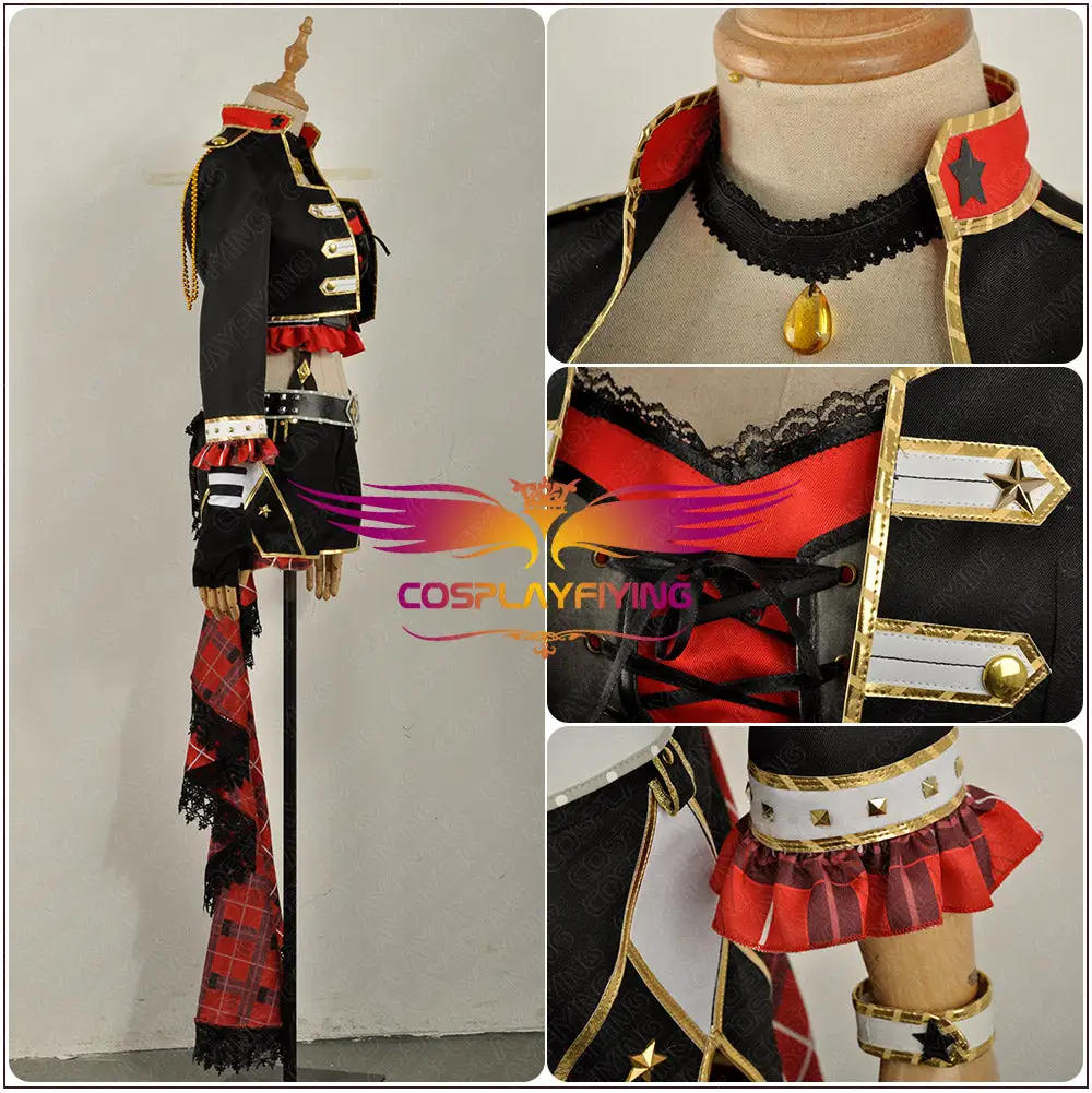 Cosplayfly LoveLive!SunShine!! Kurosawa Dia Rock Awakening Stage Uniform Cosplay Costume 5 Cosplayfly LoveLive!SunShine!! Kurosawa Dia Rock Awakening Stage Uniform Cosplay Costume – Image 5