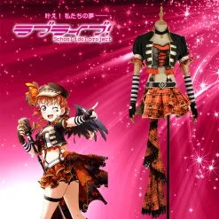 Cosplayfly LoveLive!SunShine!! Takami Chika Rock Awakening Stage Uniform Cosplay Costume