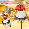 Cosplayfly LoveLive!SunShine!! Takami Chika Stage Cheongsam Unawakened Maid Cosplay Costume