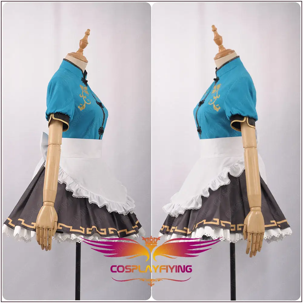 Cosplayfly LoveLive!SunShine!! Watanabe You Stage Cheongsam Unawakened Maid Cosplay Costume 4 Cosplayfly LoveLive!SunShine!! Watanabe You Stage Cheongsam Unawakened Maid Cosplay Costume – Image 4