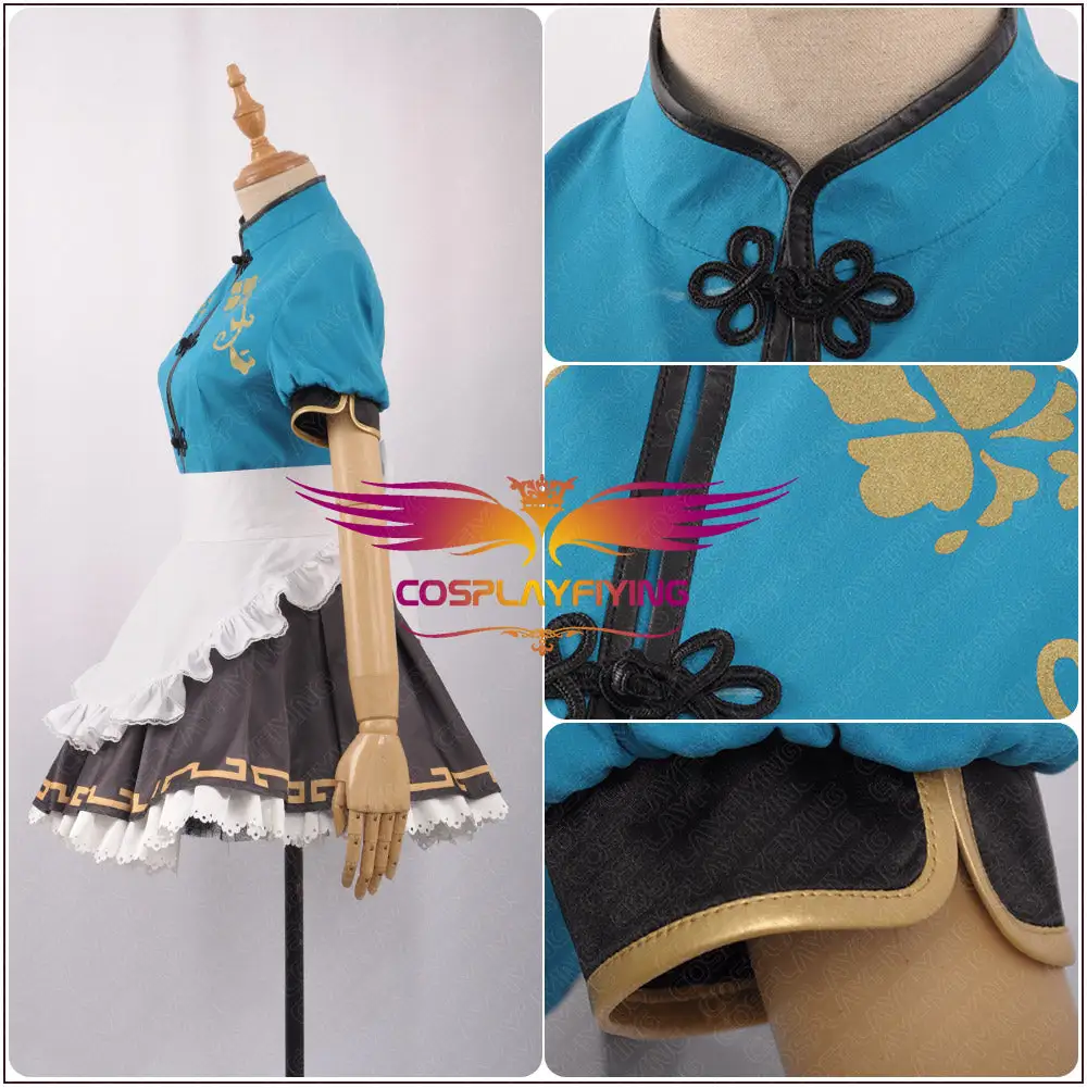 Cosplayfly LoveLive!SunShine!! Watanabe You Stage Cheongsam Unawakened Maid Cosplay Costume 5 Cosplayfly LoveLive!SunShine!! Watanabe You Stage Cheongsam Unawakened Maid Cosplay Costume – Image 5