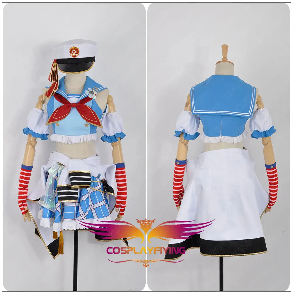 Cosplayfly Love Live! Navy Awakening Hanayo Koizumi Cosplay Costume Custom Made For Girls Adult Women Halloween Carnival Party Outfits – Image 3