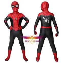 Cosplayfly Marvel Kids Cosplay Spider-Man Far From Home Peter Parker Jumpsuit Child Size Cosplay Costume
