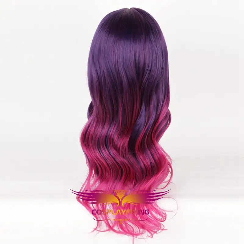 Cosplayfly Marvel Avengers: Infinity War Gamora Curly Gradient Purple Pink Cosplay Wig Cosplay Prop For Girls Adult Women Halloween Carnival Party 5 Cosplayfly Marvel Avengers: Infinity War Gamora Curly Gradient Purple Pink Cosplay Wig Cosplay Prop For Girls Adult Women Halloween Carnival Party – Image 5