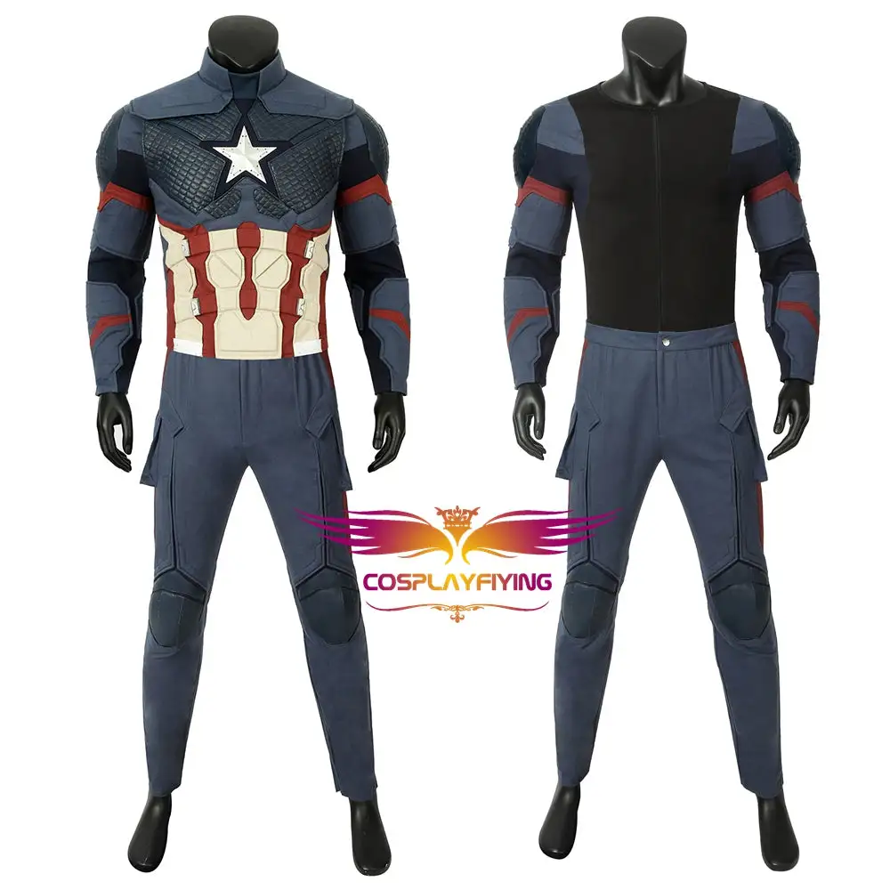 Cosplayfly Marvel Comics Avengers 4 Endgame Steven Rogers Captain America Cosplay Costume Version C For Halloween Carnival 8 Cosplayfly Marvel Comics Avengers 4 Endgame Steven Rogers Captain America Cosplay Costume Version C For Halloween Carnival – Image 8